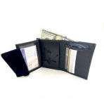 Perfect Fit Shield Wallets RFID Unsex Deri Kartlk (Siyah)