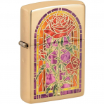 Zippo Stained Glass High Polish Black R�zgar Ge�irmez �akmak