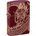 Zippo Dragon Engraved Merlot R�zgar Ge�irmez �akmak