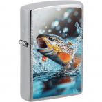 Zippo Trout Brushed Chrome R�zgar Ge�irmez �akmak