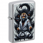 Zippo Martial Arts Brushed Chrome R�zgar Ge�irmez �akmak