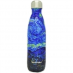 Star Print Bottle Van Gogh The Starry Night Vakumlu elik Termos