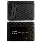Daft And Co Deri RFID Engellemeli Kartlk (Siyah)