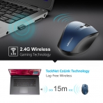 TECKNET Mavi Ergonomik Wireless Mouse