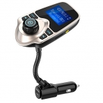 Nulaxy KM18 Bluetooth Araba İçi FM Transmitter Ses Adaptörü