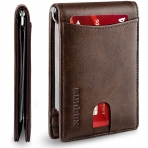 RUNBOX Minimalist Slim Wallet RFID Engellemeli Kartlk (Kahve)