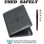 HERRIAT RFID Engellemeli Pasaport Czdan (Antrasit)