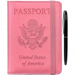 HERRIAT RFID Engellemeli Pasaport Czdan (Pembe)
