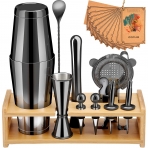 COPLIB Paslanmaz elik Shaker Set (Siyah)