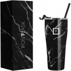 IRON FLASK Rover Paslanmaz elik Termos (Black Marquina)(940ml)