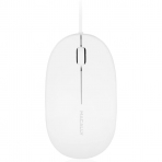 Macally Kablolu Optik Ergonomik Mouse (Beyaz)