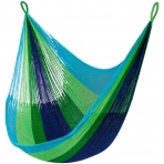 Yellow Leaf Hammocks Tek Kiilik El Dokumas Hamak (Mavi-Yeil)