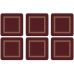 Pimpernel Classic Bardak Altl Set (6 Adet)(Bordo)