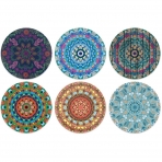 CARIBOU Coasters 6 Para Kuma Bardak Altl (Mandala)