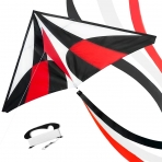 emma kites Delta Uçurtma (Siyah/Kırmızı/Beyaz) (150cm)