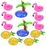 Uniqhia 12 Para ime ecek Tutucu (Flamingo-Ananas-Palmiye)