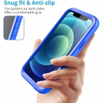 SPORTLINK iPhone 12 Pro Max Su Geirmez Klf-Blue