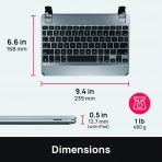 Brydge iPad Pro Kablosuz Klavye (9.7 in)-Space Grey