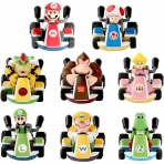 Max Fun Mario Kart Cars Super Mario Toys Aksiyon Figr(8 para)