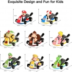 Max Fun Mario Kart Cars Super Mario Toys Aksiyon Figr(8 para)