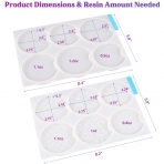 LET'S RESIN Dekoratif Bardak Altl(5para)(Beyaz)