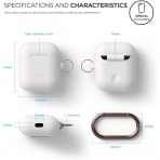 elago Silikon Apple  AirPods 2 Klf-White