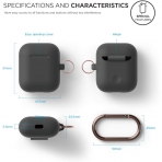 elago Silikon Apple  AirPods 2 Klf-Dark Grey