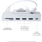 Satechi USB-C Clamp Hub Adaptr (Silver)