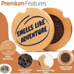M&B Adventures Dekoratif Bardak Altl(2adet)(Kahverengi)