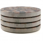 Thirstystone Dekoratif Bardak Altl(4adet)(Renkli)