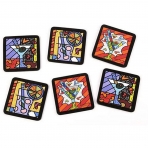 Romero Britto Dekoratif Bardak Altl(6adet)(Renkli)