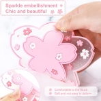 Patelai Dekoratif Bardak Altl(4 adet)(Pembe)
