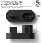 elago W Apple Watch/AirPods/iPhone arj Stand-Black