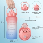 VoMii 1890 mL Silikon Termos(Yeil/Pembe)