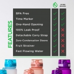 Hydracy 900 mL Plastik Termos(Pembe)