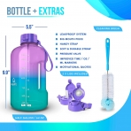 AQUAFIT 1890 mL Silikon Termos(Mor/Ye�il)