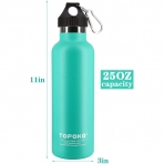 TOPOKO 740 mL elik Termos(Yeil)