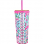 Lilly Pulitzer 710 mL elik Termos(Pembe)