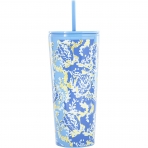 Lilly Pulitzer 710 mL elik Termos(Mavi)