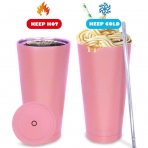 MIKK 600 mL elik Termos(Pembe)