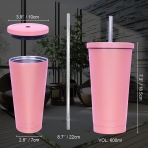 MIKK 600 mL elik Termos(Pembe)