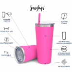 SassyCups 650 mL elik Termos(Pembe)