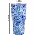 Lilly Pulitzer 890 mL elik Termos(Mavi)