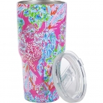 Lilly Pulitzer 890 mL elik Termos(Pembe)