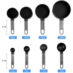 newegger 8'li Paslanmaz �elik �l�� Ka����(Siyah)