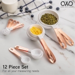 COOK WITH COLOR  12'li Paslanmaz �elik �l�� Ka����(Pembe)
