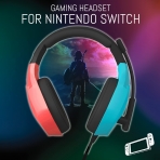 Orzly Nintendo Switch OLED in Oyuncu Kulaklk-Red Blue