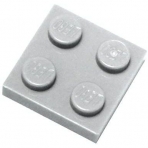LEGO Parts and Pieces: Dark Gray 2x2 Plate x 100 Adet