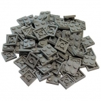 LEGO Parts and Pieces: Dark Gray 2x2 Plate x 100 Adet
