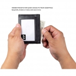 Amazon Essentials RFID Korumal Erkek Deri Kartlk (Siyah)